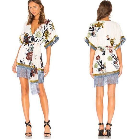 NBD Koh Phi Phi Mini Dress Women Revolve Kimono size small - Picture 2 of 9